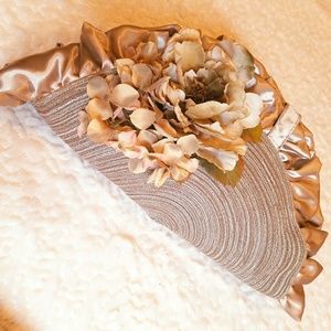 One of a Kind Purse with Silk flowers